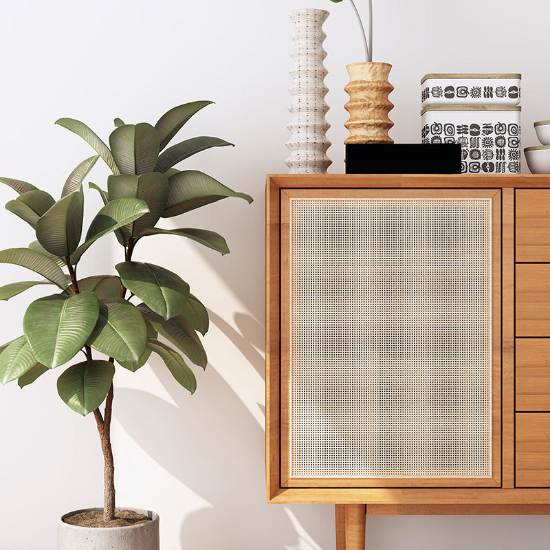 Mid-Century Modern Cabinet Solid Wood 2Shelves With Doors Straight Legs Accent Cabinet Clearhalo 'Cabinets & Chests' 'cabinets_chests' 'furn' 'furn_cabinets_chests' 'Furniture' 'Living Room Furniture' 6348669