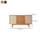 Mid-Century Modern Cabinet Solid Wood 2Shelves With Doors Straight Legs Accent Cabinet Clearhalo 'Cabinets & Chests' 'cabinets_chests' 'furn' 'furn_cabinets_chests' 'Furniture' 'Living Room Furniture' 6348671