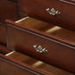 Dark Brown 3/4/5 Drawer Chest 26.57" Wide Solid Wood Accent Chest Clearhalo 'Cabinets & Chests' 'cabinets_chests' 'furn' 'furn_cabinets_chests' 'Furniture' 'Living Room Furniture' 6348693