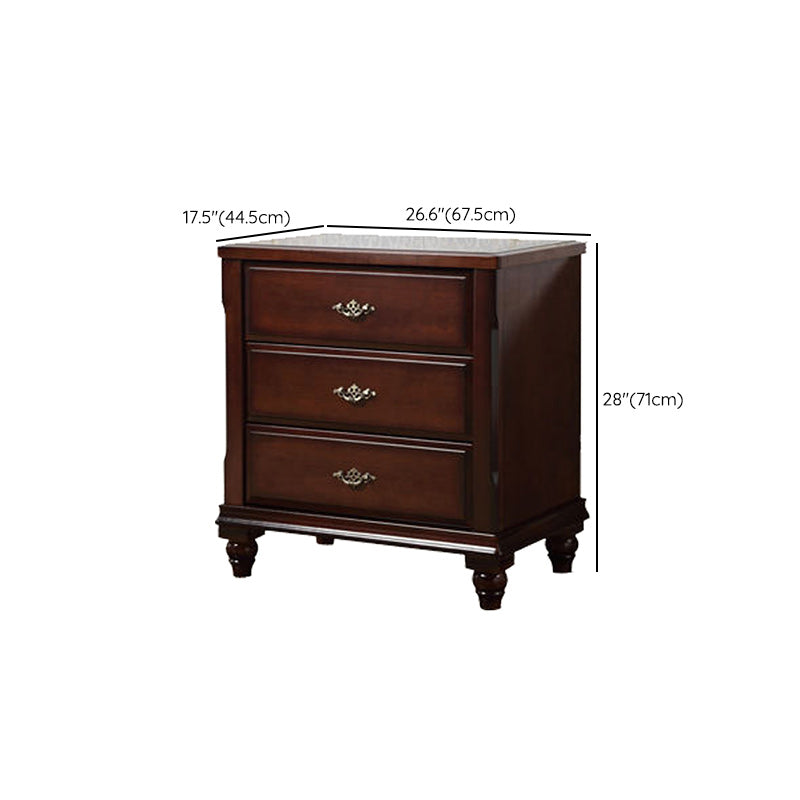 Dark Brown 3/4/5 Drawer Chest 26.57" Wide Solid Wood Accent Chest Clearhalo 'Cabinets & Chests' 'cabinets_chests' 'furn' 'furn_cabinets_chests' 'Furniture' 'Living Room Furniture' 6348700