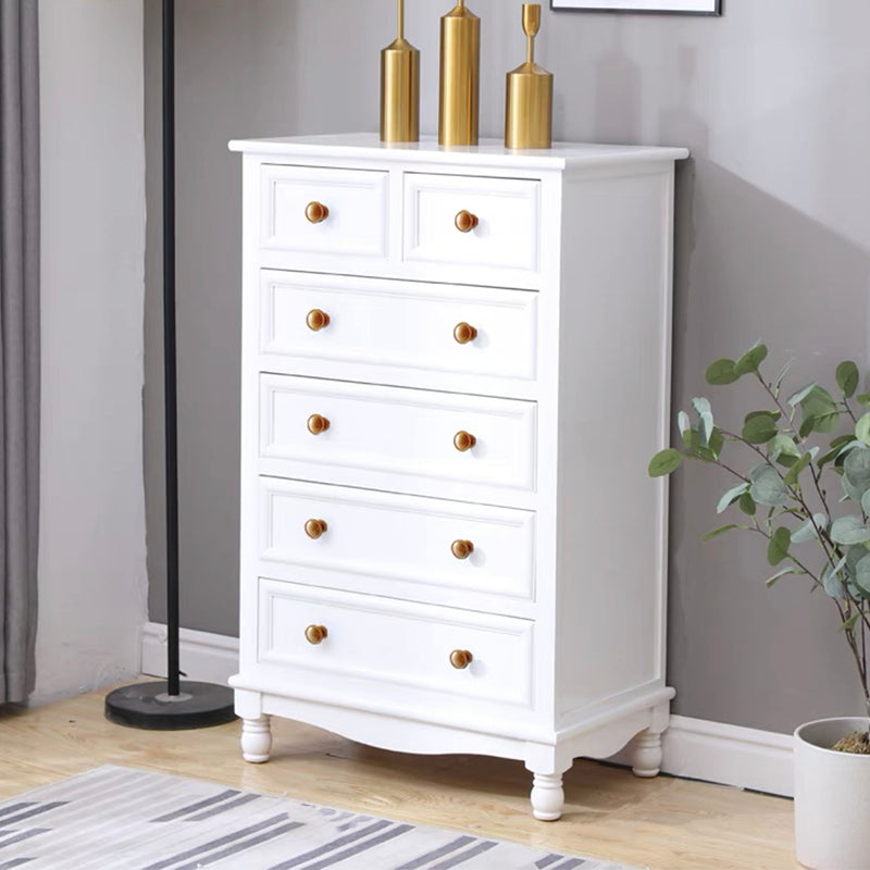 引き出しの長方形のアクセントチェストを備えた現代のチェストノブソリッドウッド