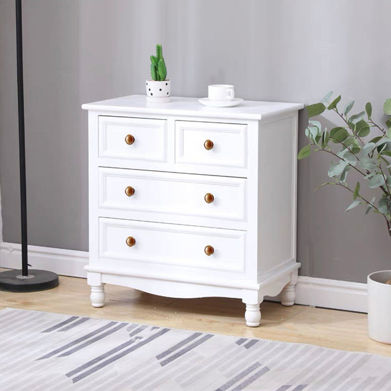 引き出しの長方形のアクセントチェストを備えた現代のチェストノブソリッドウッド