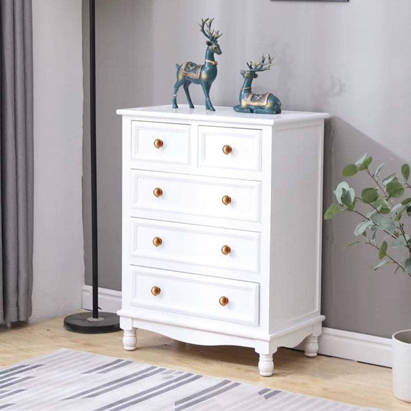 引き出しの長方形のアクセントチェストを備えた現代のチェストノブソリッドウッド