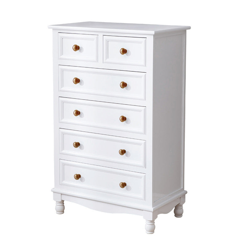 引き出しの長方形のアクセントチェストを備えた現代のチェストノブソリッドウッド