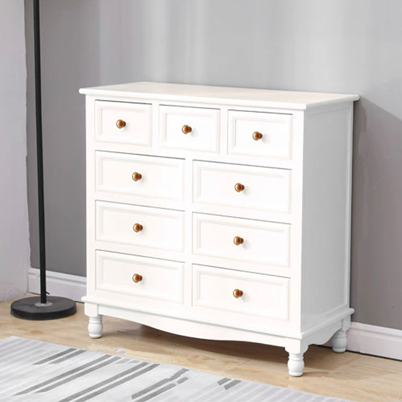 引き出しの長方形のアクセントチェストを備えた現代のチェストノブソリッドウッド