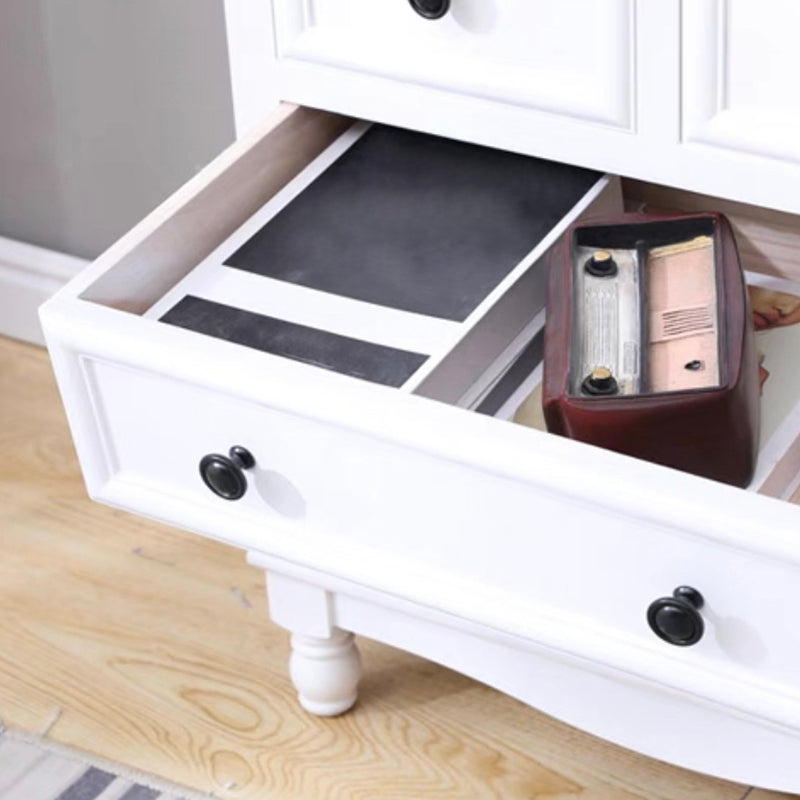 引き出しの長方形のアクセントチェストを備えた現代のチェストノブソリッドウッド