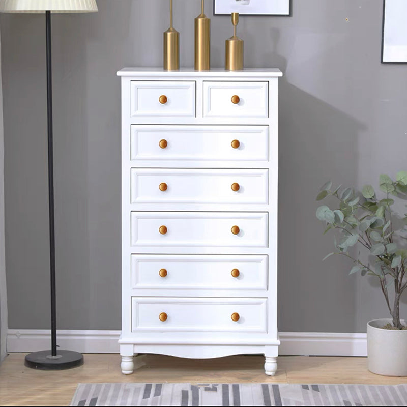 引き出しの長方形のアクセントチェストを備えた現代のチェストノブソリッドウッド