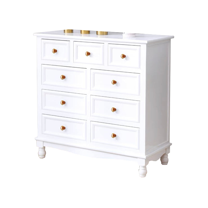 引き出しの長方形のアクセントチェストを備えた現代のチェストノブソリッドウッド