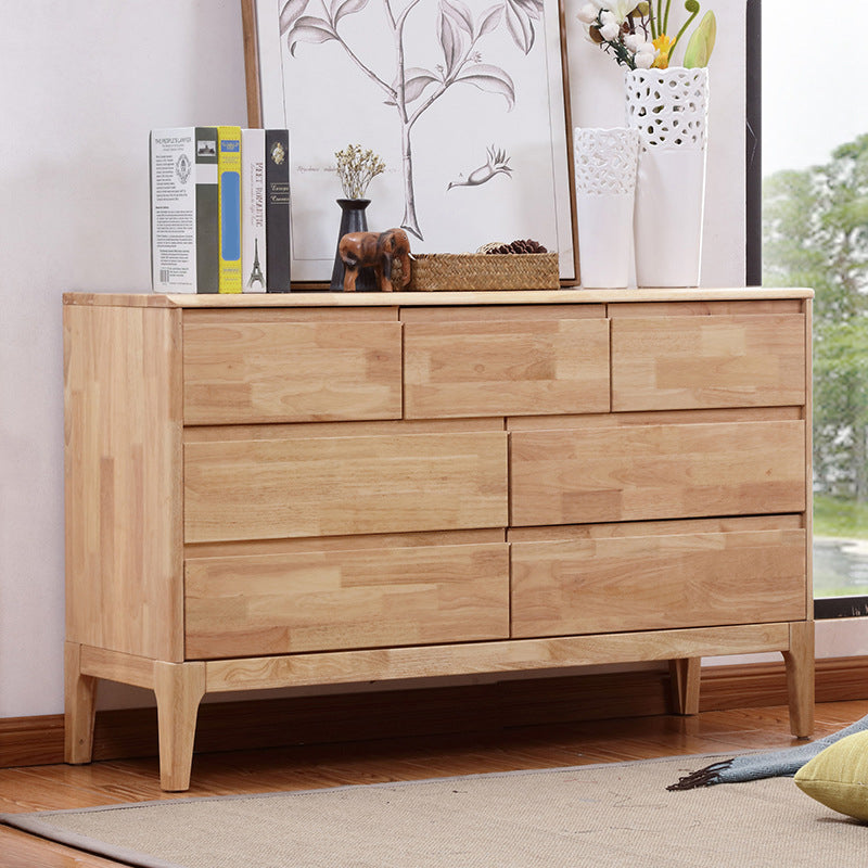 Contemporary Chest Squared Legs Solid Wood Grooves with Drawer Accent Chest 7 Clearhalo 'Cabinets & Chests' 'cabinets_chests' 'furn' 'furn_cabinets_chests' 'Furniture' 'Living Room Furniture' 6348747