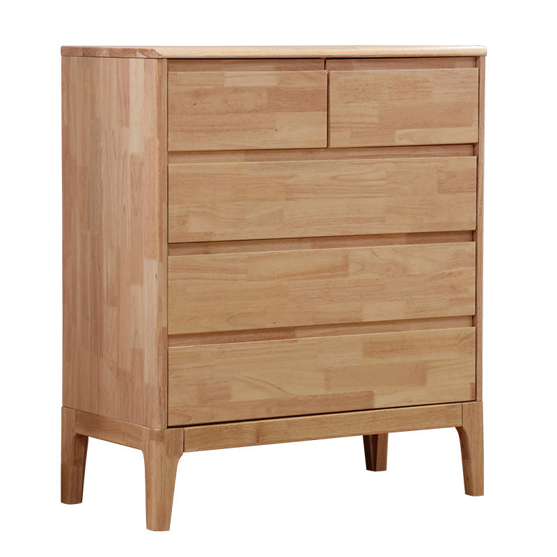 Contemporary Chest Squared Legs Solid Wood Grooves with Drawer Accent Chest Clearhalo 'Cabinets & Chests' 'cabinets_chests' 'furn' 'furn_cabinets_chests' 'Furniture' 'Living Room Furniture' 6348750