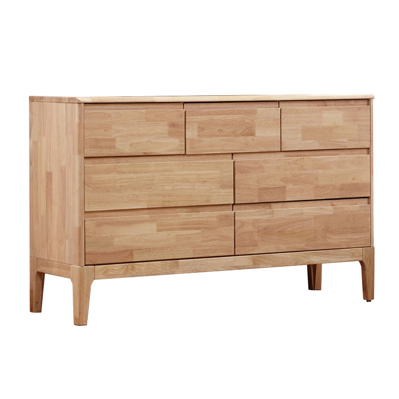 Contemporary Chest Squared Legs Solid Wood Grooves with Drawer Accent Chest Clearhalo 'Cabinets & Chests' 'cabinets_chests' 'furn' 'furn_cabinets_chests' 'Furniture' 'Living Room Furniture' 6348754