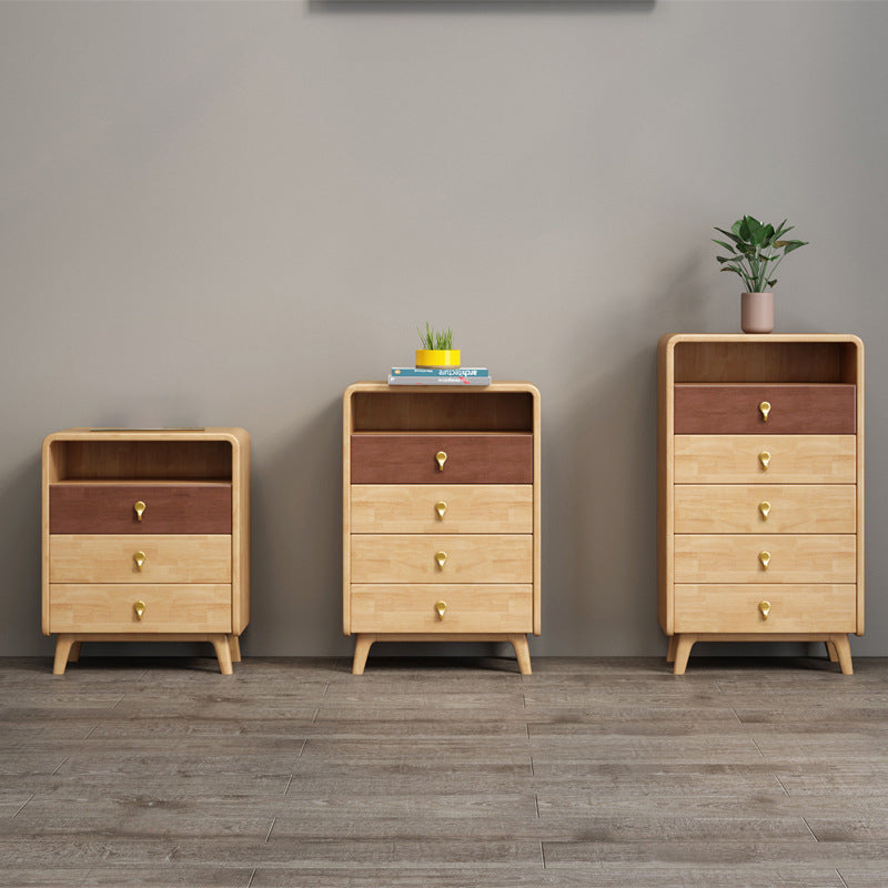Modern & Contemporary Chest Rubberwood with Drawer Rectangle Accent Chest Clearhalo 'Cabinets & Chests' 'cabinets_chests' 'furn' 'furn_cabinets_chests' 'Furniture' 'Living Room Furniture' 6348760