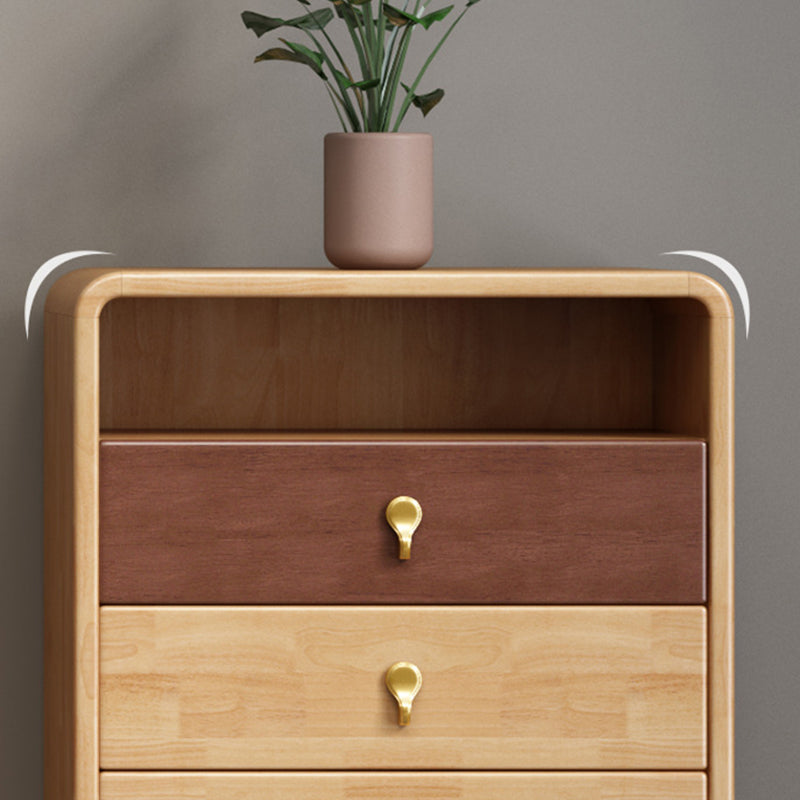 Modern & Contemporary Chest Rubberwood with Drawer Rectangle Accent Chest Clearhalo 'Cabinets & Chests' 'cabinets_chests' 'furn' 'furn_cabinets_chests' 'Furniture' 'Living Room Furniture' 6348764