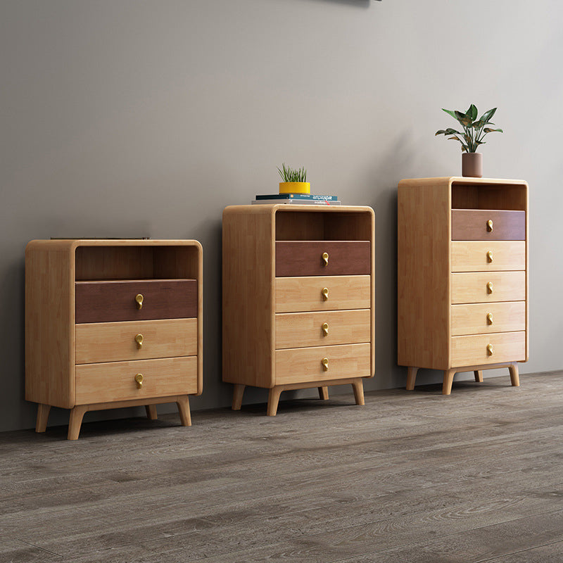 Modern & Contemporary Chest Rubberwood with Drawer Rectangle Accent Chest Clearhalo 'Cabinets & Chests' 'cabinets_chests' 'furn' 'furn_cabinets_chests' 'Furniture' 'Living Room Furniture' 6348770