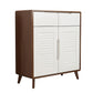 39.37" Tall 2 - Drawer Accent Cabinet Wood Storage Cabinet with 2 Doors Clearhalo 'Cabinets & Chests' 'cabinets_chests' 'furn' 'furn_cabinets_chests' 'Furniture' 'Living Room Furniture' 6348778