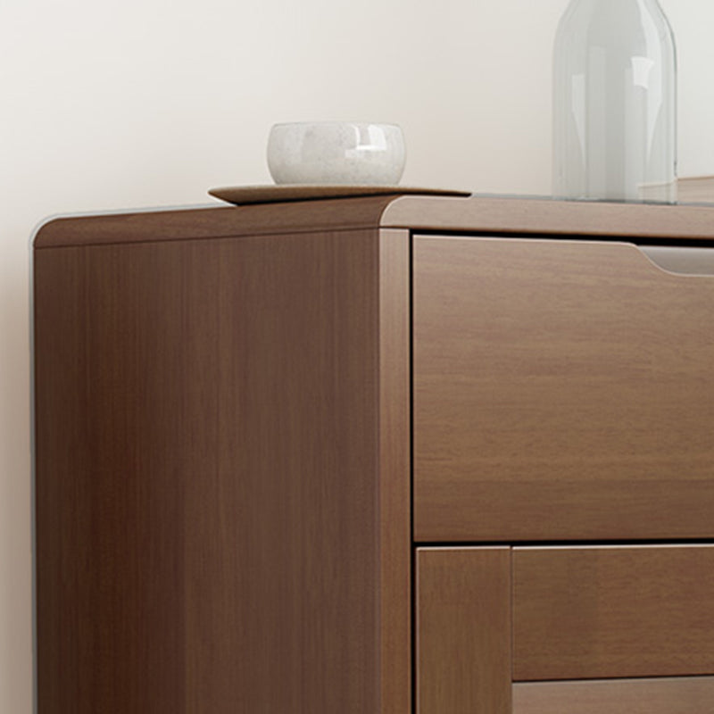 39.37" Tall 2 - Drawer Accent Cabinet Wood Storage Cabinet with 2 Doors Clearhalo 'Cabinets & Chests' 'cabinets_chests' 'furn' 'furn_cabinets_chests' 'Furniture' 'Living Room Furniture' 6348779