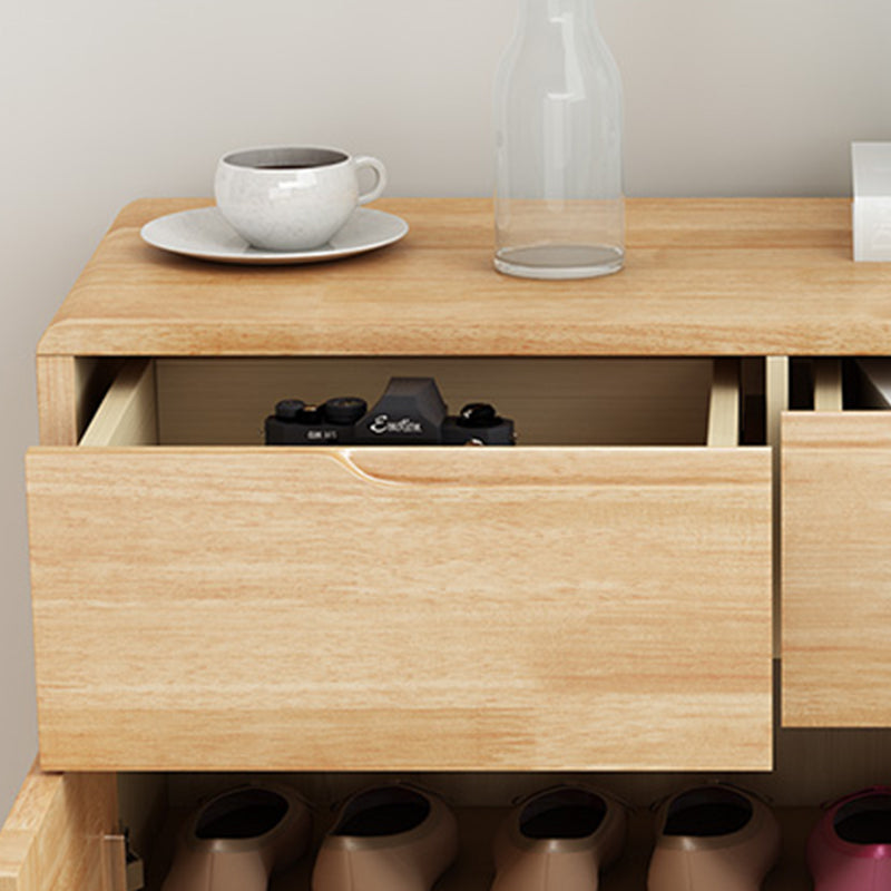 39.37" Tall 2 - Drawer Accent Cabinet Wood Storage Cabinet with 2 Doors Clearhalo 'Cabinets & Chests' 'cabinets_chests' 'furn' 'furn_cabinets_chests' 'Furniture' 'Living Room Furniture' 6348780