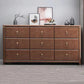 Mid Century Modern Chest Wood Rectangular Chest in Walnut Finish Clearhalo 'Cabinets & Chests' 'cabinets_chests' 'furn' 'furn_cabinets_chests' 'Furniture' 'Living Room Furniture' 6348800