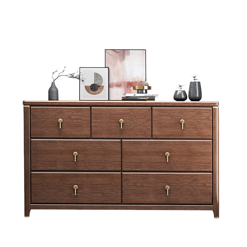 Mid Century Modern Chest Wood Rectangular Chest in Walnut Finish 7 Clearhalo 'Cabinets & Chests' 'cabinets_chests' 'furn' 'furn_cabinets_chests' 'Furniture' 'Living Room Furniture' 6348813
