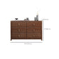 Mid Century Modern Chest Wood Rectangular Chest in Walnut Finish Clearhalo 'Cabinets & Chests' 'cabinets_chests' 'furn' 'furn_cabinets_chests' 'Furniture' 'Living Room Furniture' 6348818