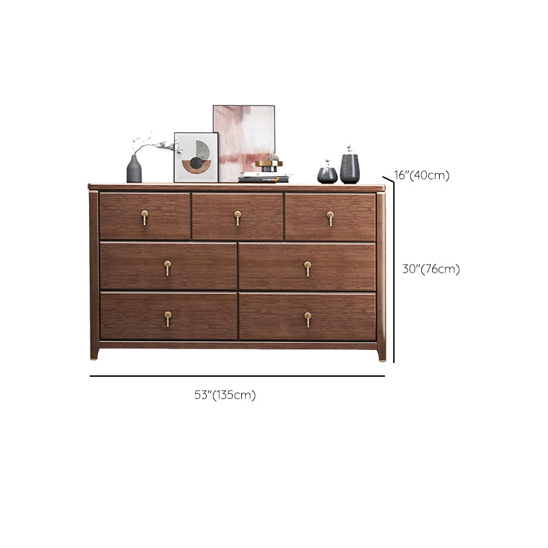 Mid Century Modern Chest Wood Rectangular Chest in Walnut Finish Clearhalo 'Cabinets & Chests' 'cabinets_chests' 'furn' 'furn_cabinets_chests' 'Furniture' 'Living Room Furniture' 6348819