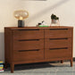 Rectangular Wood Chest Modern Style 5/6/7 - Drawer Accent Chest Walnut 6 Clearhalo 'Cabinets & Chests' 'cabinets_chests' 'furn' 'furn_cabinets_chests' 'Furniture' 'Living Room Furniture' 6348834
