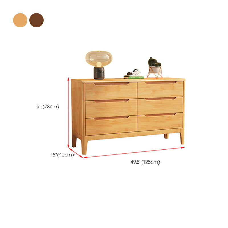 Rectangular Wood Chest Modern Style 5/6/7 - Drawer Accent Chest Clearhalo 'Cabinets & Chests' 'cabinets_chests' 'furn' 'furn_cabinets_chests' 'Furniture' 'Living Room Furniture' 6348837