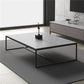 Rectangle Slate Coffee Table Frame Coffee or End Table, 16.53" High