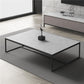 Rectangle Slate Coffee Table Frame Coffee or End Table, 16.53" High