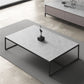 Rectangle Slate Coffee Table Frame Coffee or End Table, 16.53" High