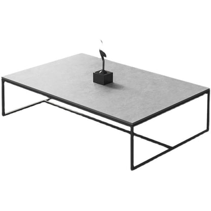 Rectangle Slate Coffee Table Frame Coffee or End Table, 16.53" High