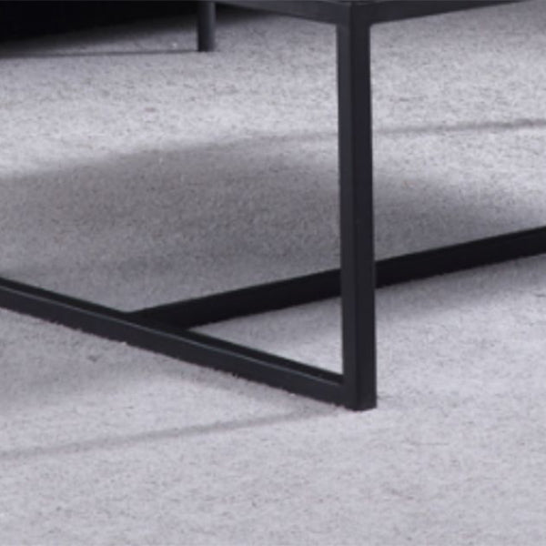 Rectangle Slate Coffee Table Frame Coffee or End Table, 16.53" High