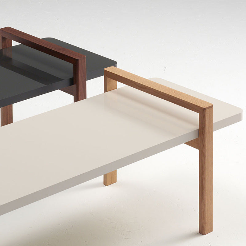Contemporary Coffee Cocktail Table  Solid Wood Coffee  End Table