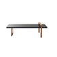 Contemporary Coffee Cocktail Table  Solid Wood Coffee  End Table