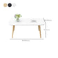 Modern 15.74" H Rectangle Coffee Table Wooden 4 Legs Cocktail Table