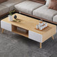 Modern Rectangle Wooden Coffee Table 4 Legs Cocktail Table with Storage Clearhalo 'Coffee & Accent Tables' 'Coffee Tables' 'coffee_tables' 'furn' 'furn_coffee_tables' 'Furniture' 'Living Room Furniture' 6349013
