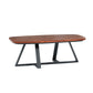 Modern Style 1 Single Coffee Table Pine Wood Brown Cocktail Table Clearhalo 'Coffee & Accent Tables' 'Coffee Tables' 'coffee_tables' 'furn' 'furn_coffee_tables' 'Furniture' 'Living Room Furniture' 6349037