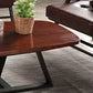 Modern Style 1 Single Coffee Table Pine Wood Brown Cocktail Table Clearhalo 'Coffee & Accent Tables' 'Coffee Tables' 'coffee_tables' 'furn' 'furn_coffee_tables' 'Furniture' 'Living Room Furniture' 6349040
