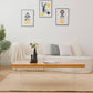 Solid Wood Coffee Table Double Pedestal Base Coffee or End Table, 19.68" Wide Clearhalo 'Coffee & Accent Tables' 'Coffee Tables' 'coffee_tables' 'furn' 'furn_coffee_tables' 'Furniture' 'Living Room Furniture' 6349051