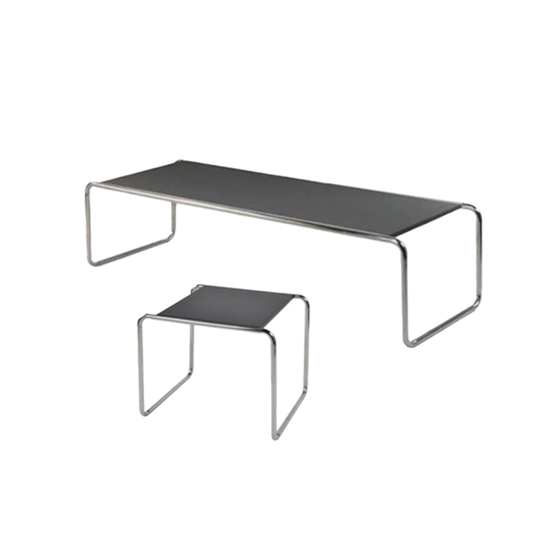Contemporary Rectangle Solid Wood Coffee Table with Steel Sled Base Clearhalo 'Coffee & Accent Tables' 'Coffee Tables' 'coffee_tables' 'furn' 'furn_coffee_tables' 'Furniture' 'Living Room Furniture' 6349074