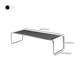 Contemporary Rectangle Solid Wood Coffee Table with Steel Sled Base Clearhalo 'Coffee & Accent Tables' 'Coffee Tables' 'coffee_tables' 'furn' 'furn_coffee_tables' 'Furniture' 'Living Room Furniture' 6349080