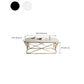 Glam Slate Coffee Table Gold Frame Coffee or End Table, 17.71" Tall Clearhalo 'Coffee & Accent Tables' 'Coffee Tables' 'coffee_tables' 'furn' 'furn_coffee_tables' 'Furniture' 'Living Room Furniture' 6349116