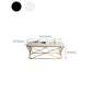 Glam Slate Coffee Table Gold Frame Coffee or End Table, 17.71" Tall Clearhalo 'Coffee & Accent Tables' 'Coffee Tables' 'coffee_tables' 'furn' 'furn_coffee_tables' 'Furniture' 'Living Room Furniture' 6349117