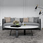 Marble Oval Coffee Table Metal Frame Abstract Cocktail Table Clearhalo 'Coffee & Accent Tables' 'Coffee Tables' 'coffee_tables' 'furn' 'furn_coffee_tables' 'Furniture' 'Living Room Furniture' 6349123