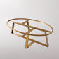 Marble Oval Coffee Table Metal Frame Abstract Cocktail Table Clearhalo 'Coffee & Accent Tables' 'Coffee Tables' 'coffee_tables' 'furn' 'furn_coffee_tables' 'Furniture' 'Living Room Furniture' 6349126