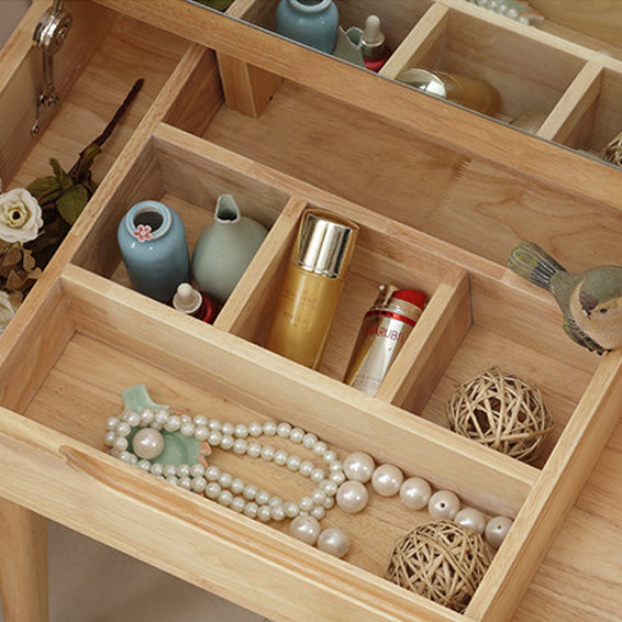 Contemporary Solid Wood Make -up Tables Vanity with 1 Drawer