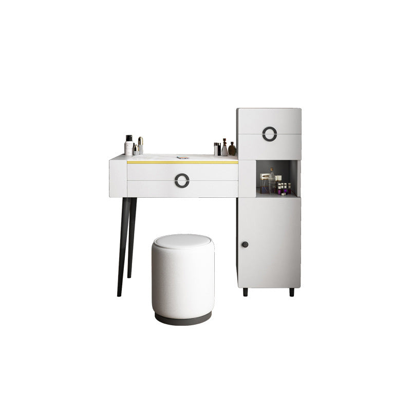 4-Zauberer Glas/Stein-Top-Schminktisch luxuriöser Metallwaschtisch