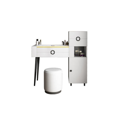 4-Zauberer Glas/Stein-Top-Schminktisch luxuriöser Metallwaschtisch