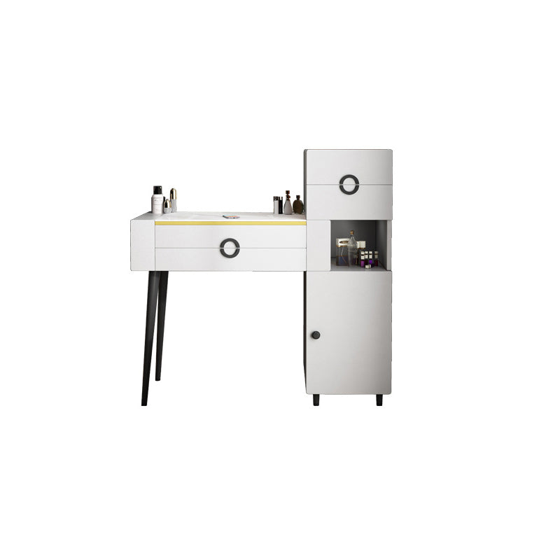 4-Zauberer Glas/Stein-Top-Schminktisch luxuriöser Metallwaschtisch