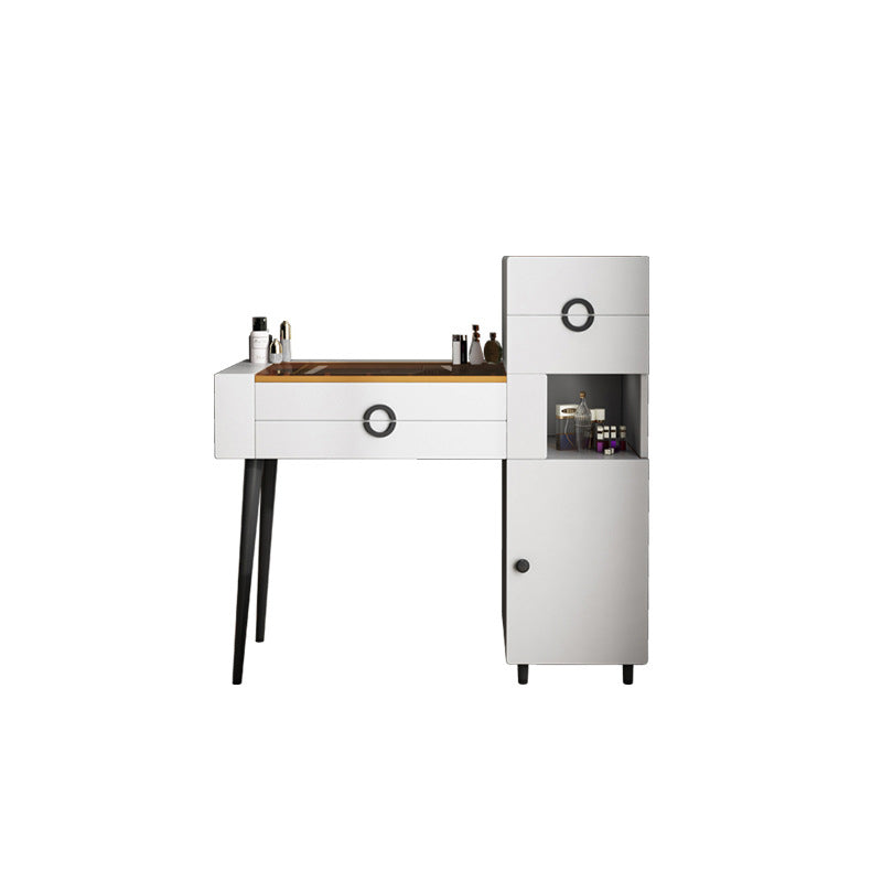 4-Zauberer Glas/Stein-Top-Schminktisch luxuriöser Metallwaschtisch